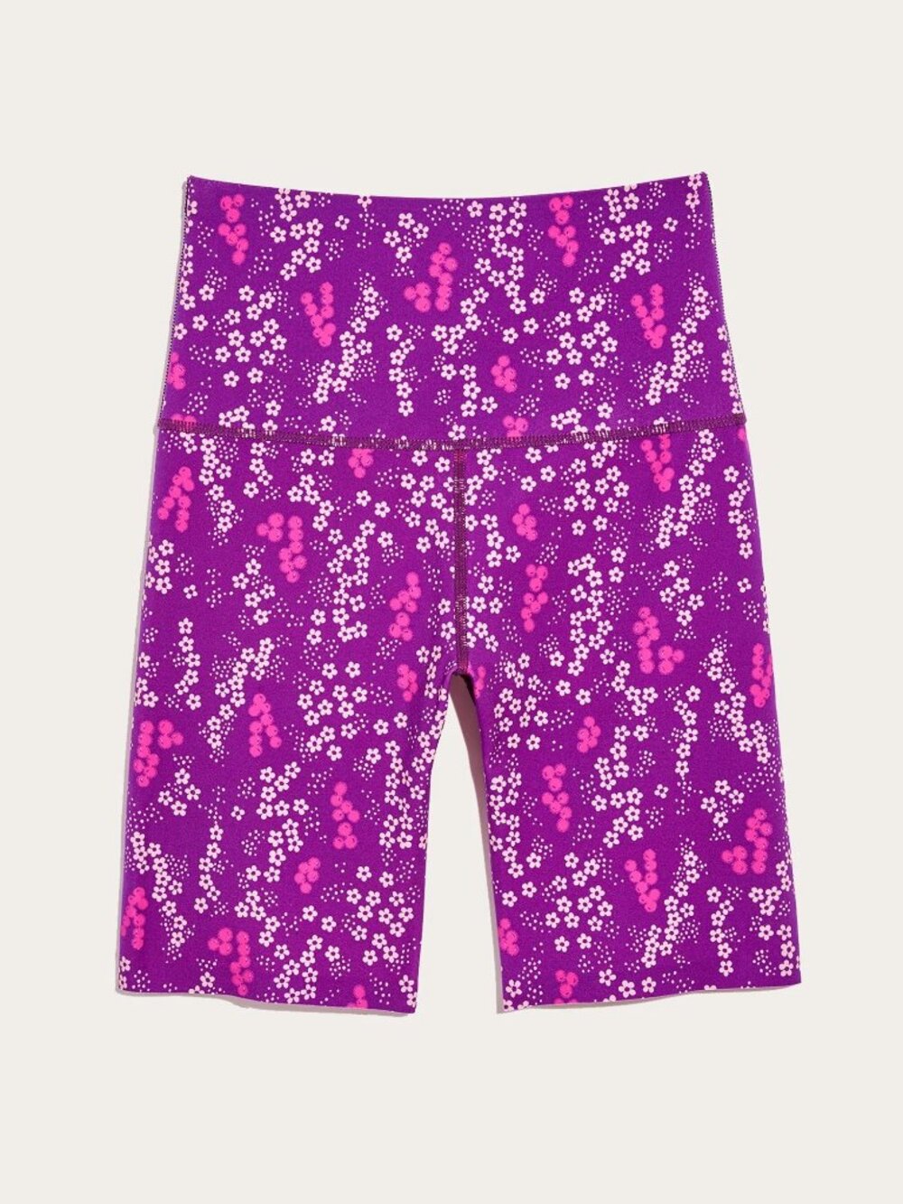 Knix Burgundy Pink Cream Floral Bike Shorts Anna Sui Size L Large